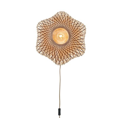 Aplica de perete Eco, Bambus, Madura natural/maro, S