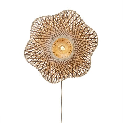 Aplica de perete Eco, Bambus, Madura natural/maro, M