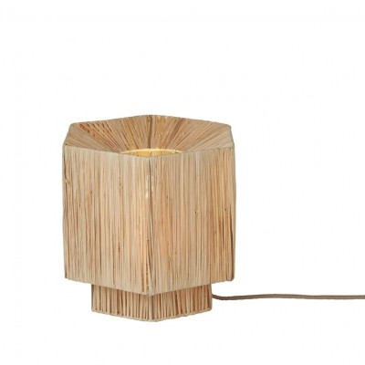 Veioza/Lampa Eco din Rafie, Panama octogon S, natur