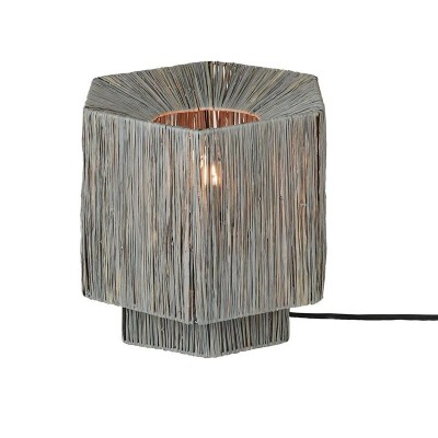 Veioza/Lampa Eco din Rafie, Panama octogon S, gri