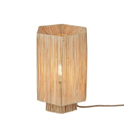 Veioza/Lampa Eco din Rafie, Panama octogon L, natur