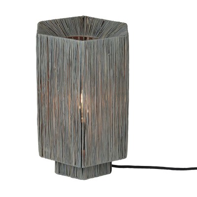 Veioza/Lampa Eco din Rafie, Panama octogon L, gri