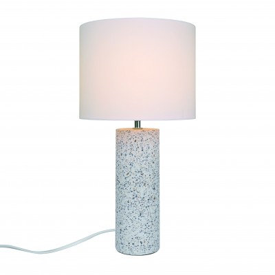 Veioza, Lampa de Masa, Terrazzo, Textil, Antiga