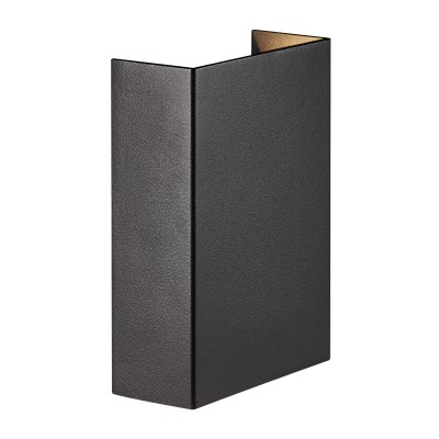 Aplica LED exterior cu iluminat sus si jos IP54 Fold 10 Seaside black