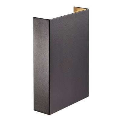 Aplica LED exterior cu iluminat sus si jos IP54 Fold 15 Seaside black