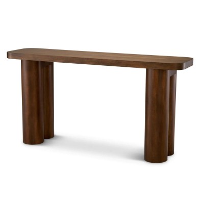 Consola LUX din Lemn, Furnir Okoume, Lindbrook 150x40cm