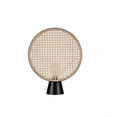 Veioza/Lampa de masa  decorativa ratan natural, TIERRA D 30cm