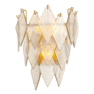 Aplica de perete LUX, Sticla Realizata Manual, Rhombus