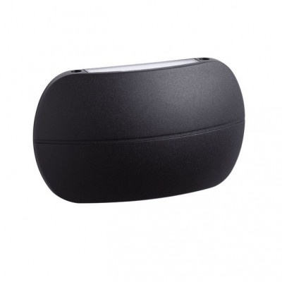 Aplica LED iluminat exterior ambiental, IP65, PRATO negru