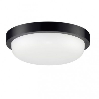Mini Aplica LED exterior de perete/tavan, IP65, REO negru