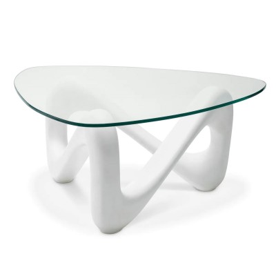 Masuta de cafea design LUX Aventura alb
