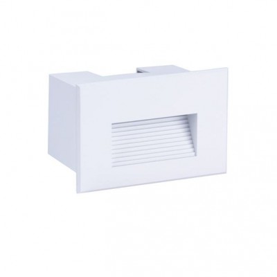 Spot LED incastrabil exterior, ambiental, IP65, POLKA alb