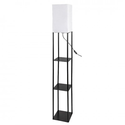 Lampadar/Lampa de podea decorativa cu raft, Bronn