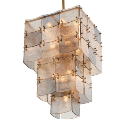 Candelabru design LUX, Sticla, Alama Antic, Laurent