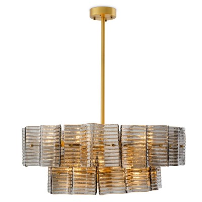 Candelabru design LUX, Sticla, Alama Antic, Silvano