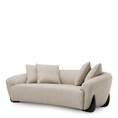 Canapea design LUX Siderno, Splendor gri deschis
