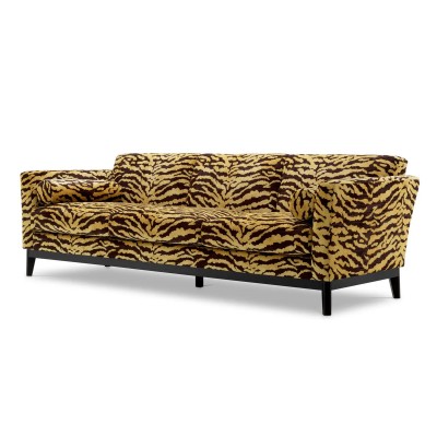 Canapea design LUX Flux, maro Tigris