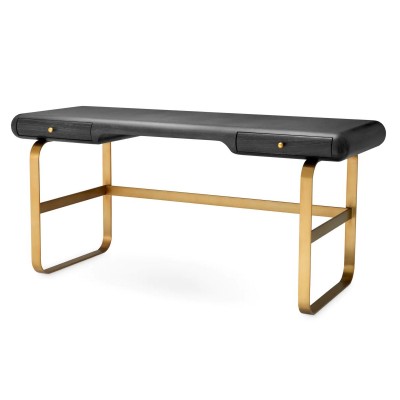 Birou Design LUX, Furnir Stejar, Gri Carbune, Nathaniel