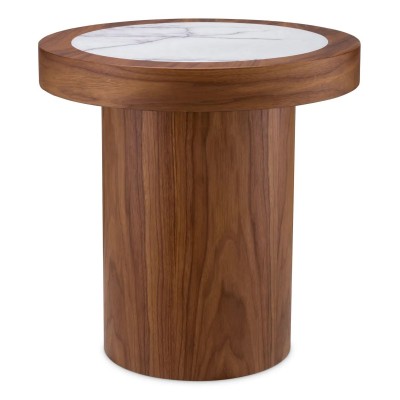 Masuta Design LUX, Marmura, Furnir Nuc, Presedio 50cm