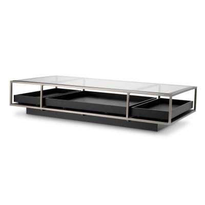 Masuta de cafea design LUX Roxton, negru