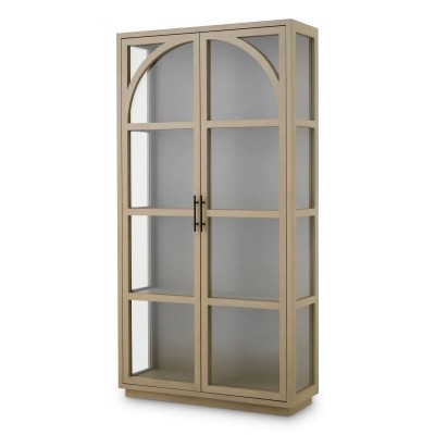 Vitrina design LUX, Furnir Stejar albit, San Bernardino