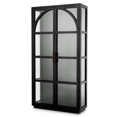 Vitrina design LUX, Furnir Stejar negru, San Bernardino