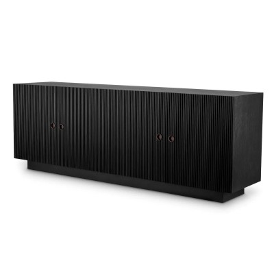 Comoda design LUX, Furnir de stejar gri carbune, Dimitrios