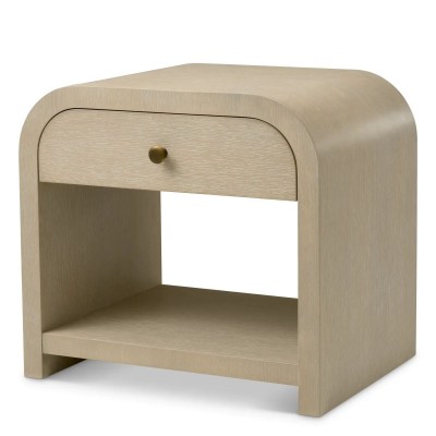 Noptiera design LUX, Furnir de stejar albit, Rhodes