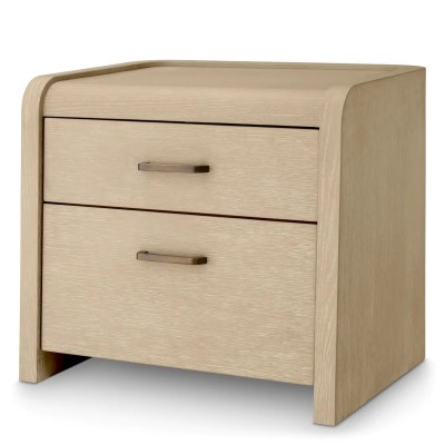 Noptiera design LUX, Furnir de stejar albit, Joane