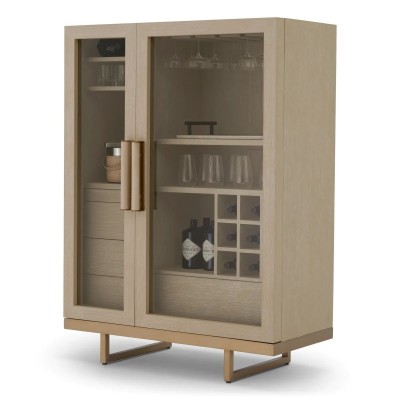 Bufet, Bar design LUX, Furnir de stejar albit, Connaught