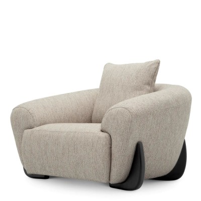 Fotoliu design LUX Siderno, Splendor light grey