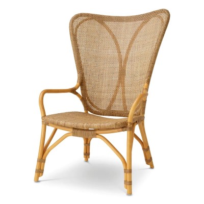 Fotoliu din ratan design LUX, Colony natur honey