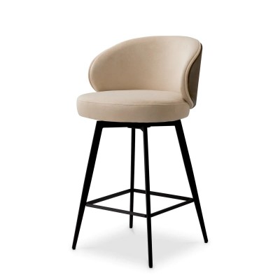 Scaun de bar design elegant LUX Camerota, Sabino beige