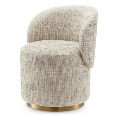 Scaun pivotant modern design LUX Chair Greer, Creststone beige 