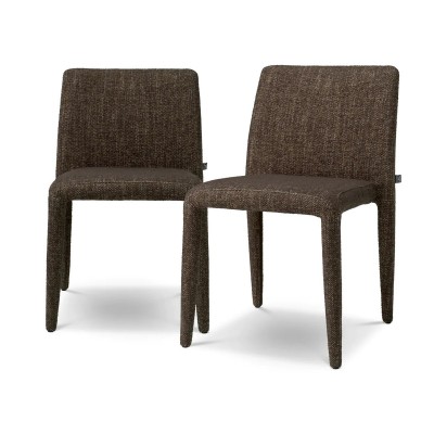 Set de 2 scaune elegante design LUX Leiza, Renato brown