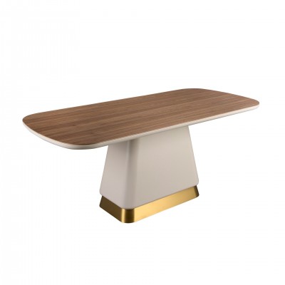 Masa deosebita design LUX Walnut-Bej 200x95cm