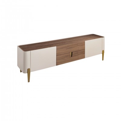 Comoda TV deosebita design LUX Walnut-Bej