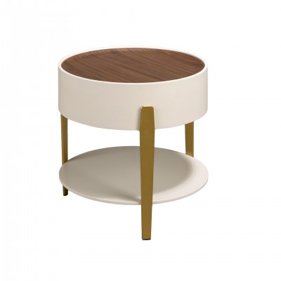 Masuta auxiliara design LUX Walnut-Bej
