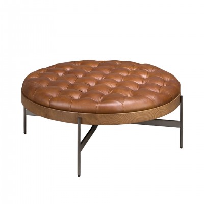 Masuta de cafea design LUX Dark Brown Leather