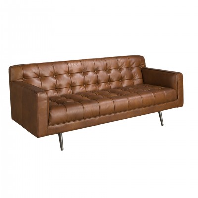 Canapea design LUX 2 locuri Dark Brown Leather