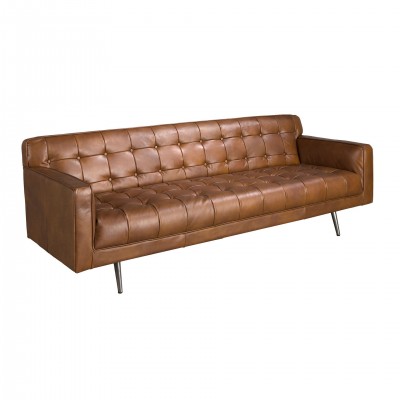 Canapea design LUX 3 locuri Dark Brown Leather