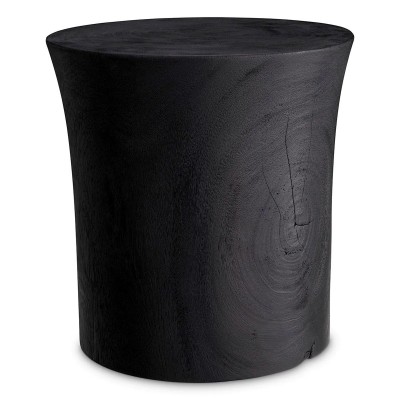 Masuta auxiliara design LUX, Lemn, Negru, Osias