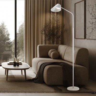 Lampadar/Lampa de podea LED design modern Esino alb