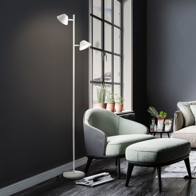 Lampadar/Lampa de podea LED design modern Taros alb