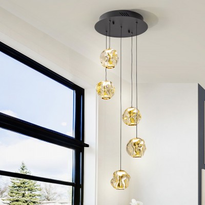 Lustra LED suspendata design decorativ modern Zaria 5L