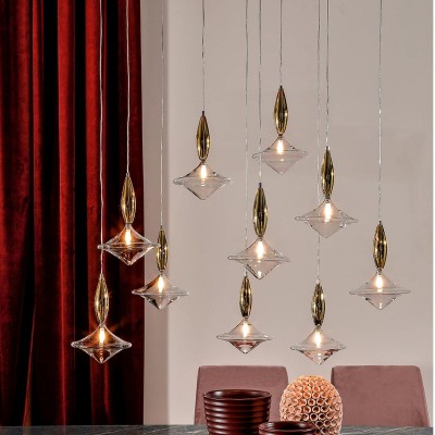 Lustra deosebita cu 10 pendule design LUX Étoile 04