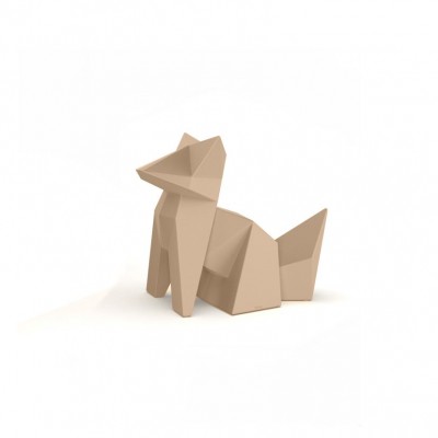 Decoratiune/ Statueta exterior sau interior Origami Kokitsune, mat
