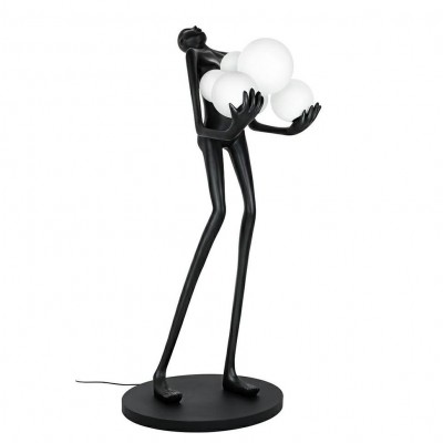 Lampa de podea decorativa cu design original Woman negru