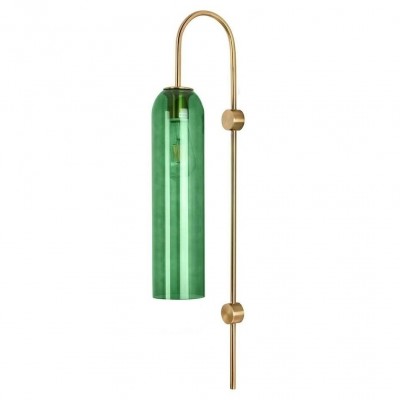 Aplica de perete, Metal Auriu, Sticla Verde, STACK