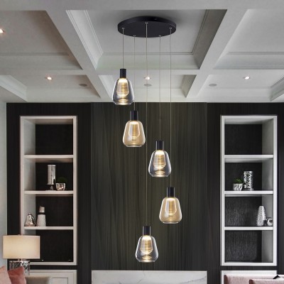 Lustra LED suspendata design modern Carisa 5L